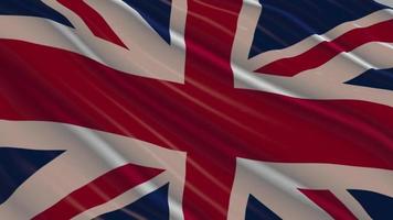Loop-Animation der England-Flagge video