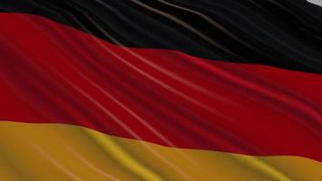 Schleifenanimation der deutschen Flagge video