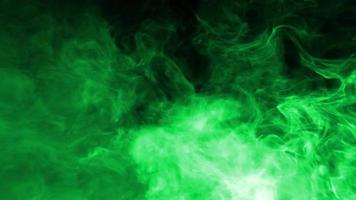 Green smoke loop effect video
