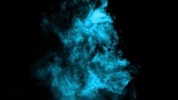 Blue fire explosion effect video