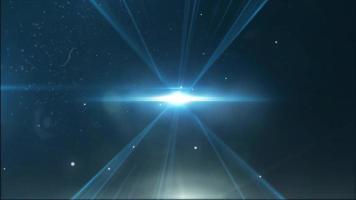 Blue laser beam light video