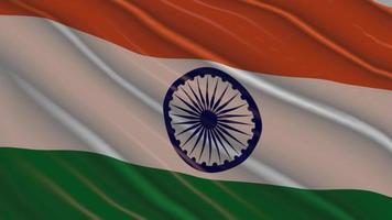 India flag loop animation video