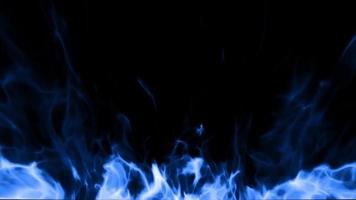 Blue Fire flame effect video