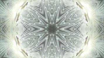 White feather animation in kaleidoscopic