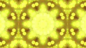 efecto mandala de color dorado del caleidoscopio video