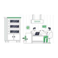 An illustrative vector of customer banking
