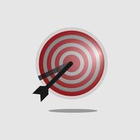 Target symbol icon vector. Flat design. vector