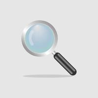 Search icon vector. Flat design vector