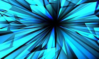 vector de fondo de tecnología futurista moderna de diseño de polígono de zoom de velocidad azul abstracto