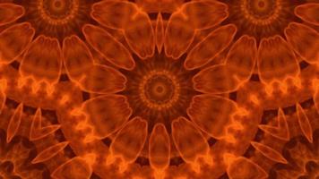 Mandala-Feuer brennender kaleidoskopischer Effekt video