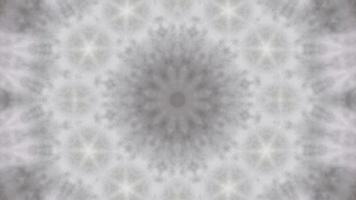 Mandala effect of circle white cloud video