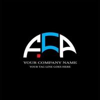 FCP letter logo creative design with vector graphic