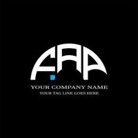 FAP letter logo creative design with vector graphic