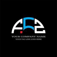 FCZ letter logo creative design with vector graphic