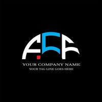 FCF letter logo creative design with vector graphic