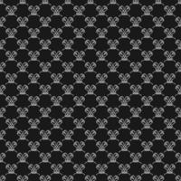 Seamless floral vector pattern. Doodle vector with floral pattern on black background. Vintage floral pattern, sweet elements background for your project, menu, cafe shop