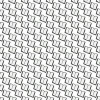 Seamless book vector pattern. Colored books background. Doodle vector book pattern on white background