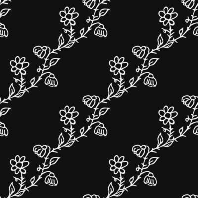 Seamless floral wallpaper. Doodle vector with floral ornament. Vintage floral decor, sweet elements background for your project, menu, cafe shop