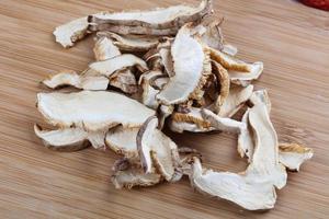 Dried asian mushrooms photo