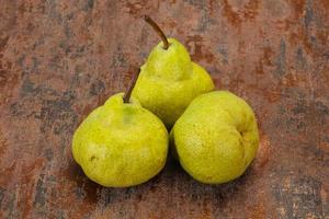 Sweet tasty Green pear heap photo