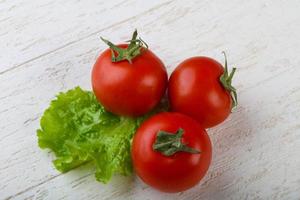 Red bright tomato photo