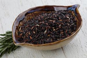 Wild rice in the bowl photo