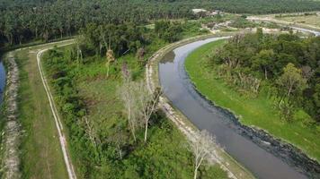 Aerial view rural of plantation video