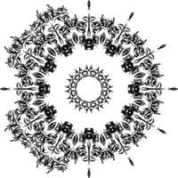 Hand drawn mandala. decoration in ethnic oriental  doodle ornament. vector