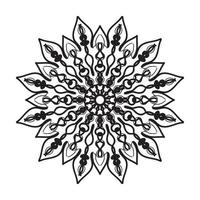 Hand drawn mandala. decoration in ethnic oriental  doodle ornament. vector