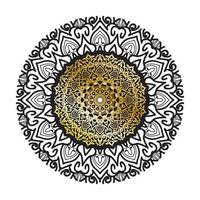 Vector round abstract circle. Luxury Mandala style.