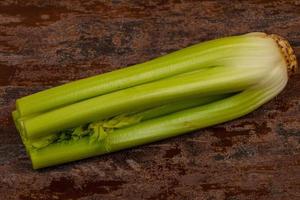 Organic food - celery sticks photo