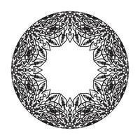 Vector round abstract circle. Mandala style.