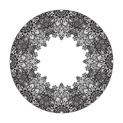 Hand drawn mandala. decoration in ethnic oriental  doodle ornament.
