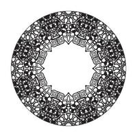 Vector round abstract circle. Mandala style.