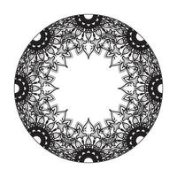 Vector round abstract circle. Mandala style.