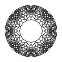 Vector round abstract circle. Mandala style.