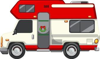 Campervan or motorhome on white background vector