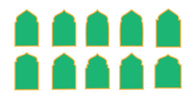 badge frame ramadan set