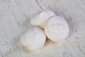 Delicious meringues cookies photo