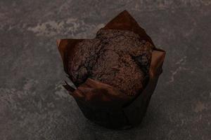 Tasty sweet Chocolate muffin bakery photo