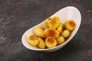 Roasted baby potato in the bowl photo