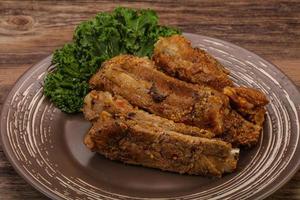 Stewed pork ribs with spices photo
