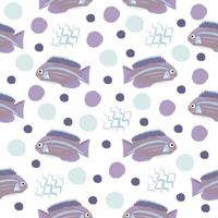 Angelfish, seamless pattern vector