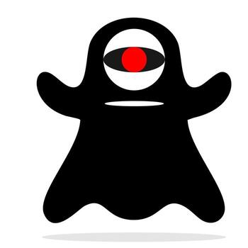 Ghost icon isolated on a white background. Emotion Variation Illuminated ghost vector icon. Simple flat style design element. Creepy horror images.