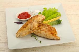 Roasted chicken breast photo