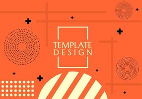 orange color background design with geometric elements. used to design banners, websites, posters vector