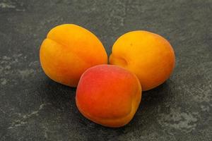 Fresh ripe sweet few apricots photo