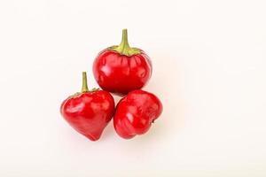 Red hot spicy cherry pepper photo