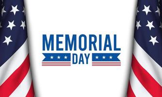 Memorial Day Background Design. Vector Illustration.