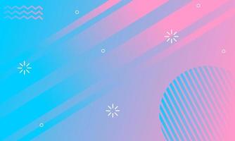 blue and pink gradient background with dynamic geometric elements. used for banner design, website, landing page vector